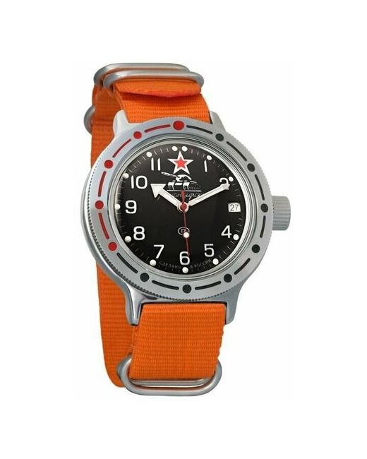Восток наручные часы Амфибия 420306-orange нейлон