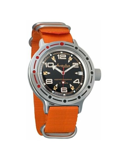 Восток наручные часы Амфибия 420335-orange нейлон