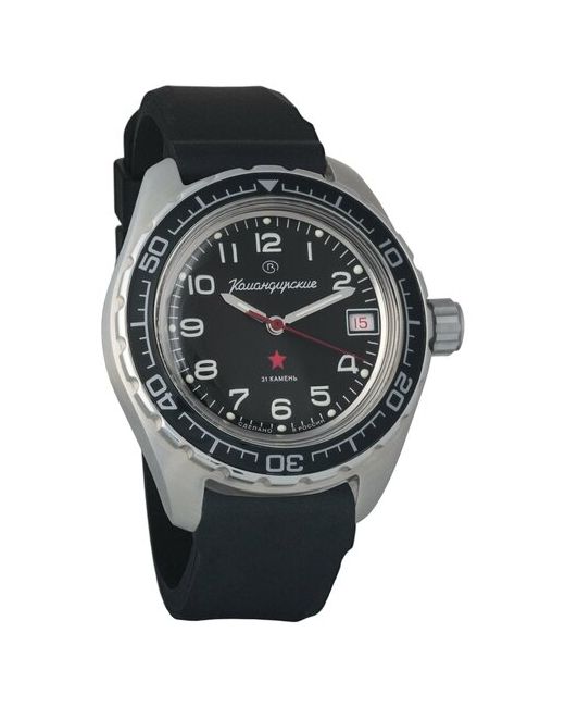 Восток наручные часы Командирские 020706-resin-black полиуретан