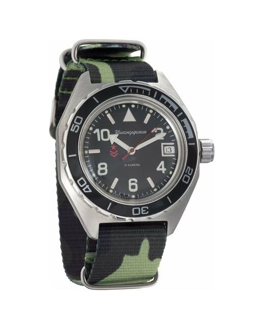 Восток наручные часы Командирские 650536-floragreen нейлон камо зеленая флора