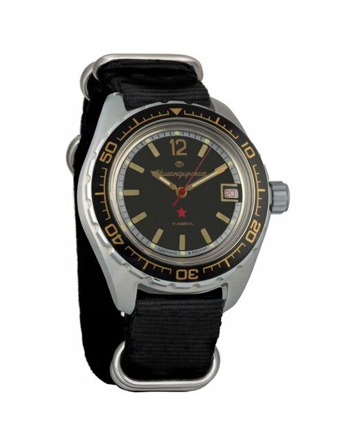 Восток наручные часы Командирские 020741-black нейлон