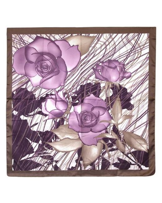 Roby Foulards Красивый платок с фиолетовыми цветами 52456