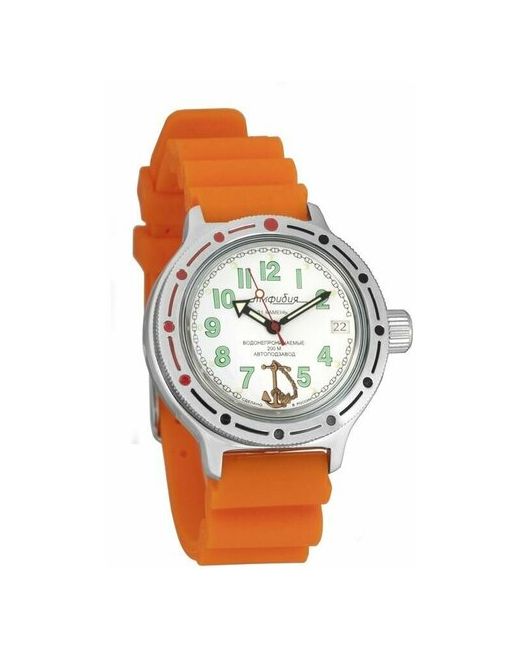 Восток наручные часы Амфибия 420381-resin-orange полиуретан