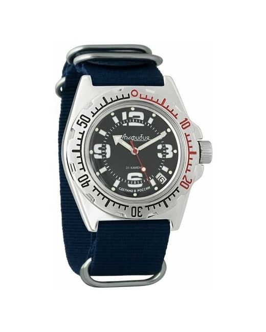 Восток наручные часы Амфибия 110903-blue нейлон