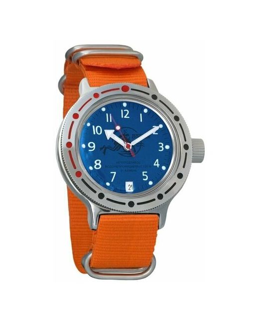 Восток наручные часы Амфибия 420379-orange нейлон