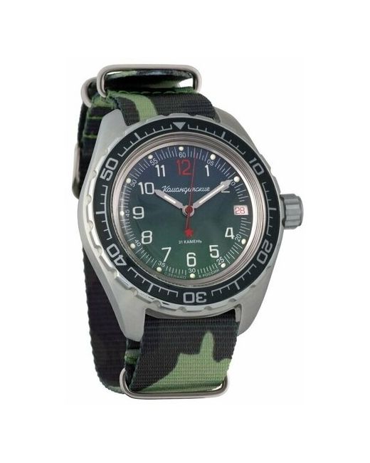 Восток наручные часы Командирские 020711-floragreen нейлон камо зеленая флора