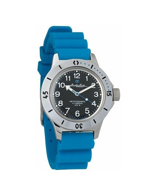 Восток наручные часы Амфибия 120811-resin-blue полиуретан синий