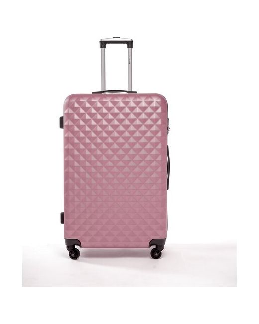 L'Case Чемодан на колесах Lcase Phatthaya. Большой L АВС пластик. Дорожный чемодан колесиках для путешествий и поездок.