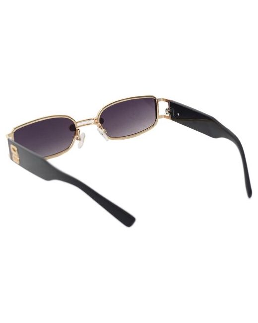 In Touch Солнцезащитные очки с цепочкой в комплекте Солнечные Защита UV400 Коллекция 2023 Прямоугольные брендовые 051 черные