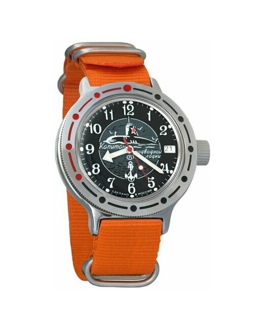 Восток наручные часы Амфибия 420831-orange нейлон