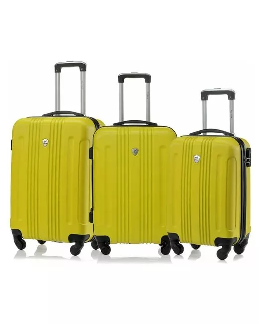 L'Case Комплект чемоданов Bangkok 3 шт SML Yellow