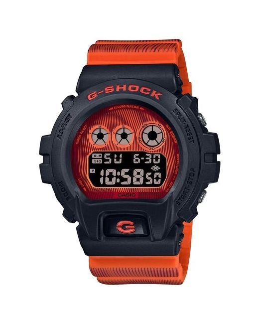 Casio Японские наручные часы G-SHOCK DW-6900TD-4 с хронографом