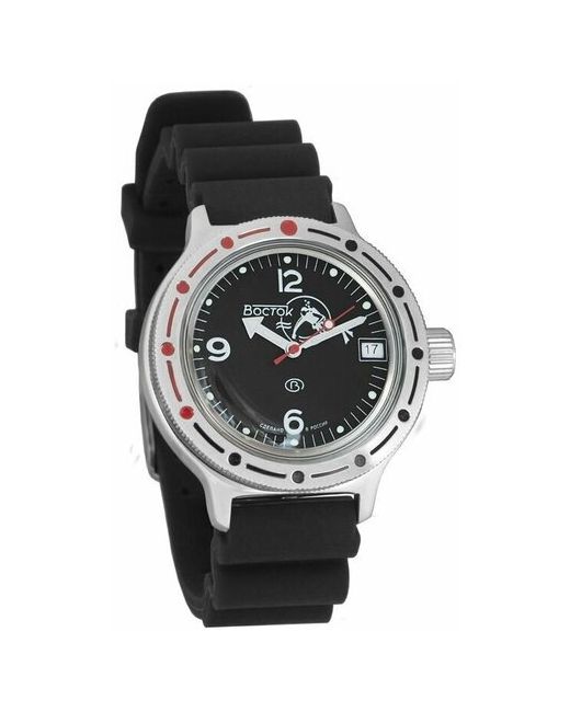 Восток наручные часы Амфибия 420634-resin-black полиуретан