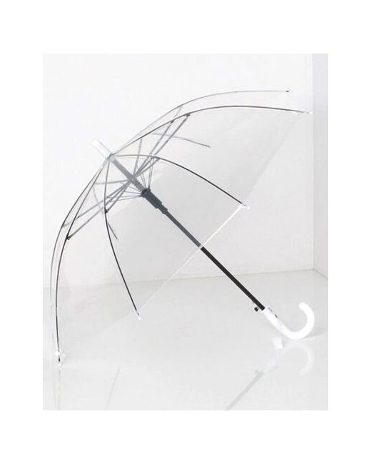 Samiga Зонт автоматический зонтик защитой от ветра светоотражающей гриб прозрачный 8 спиц