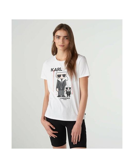 Karl Lagerfeld Футболка с логотипом в рамке от Karla Lagerfelda