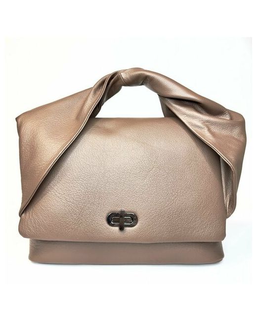 Richezza итальянская сумка портфель цвета капучино формат А4 из натуральной кожи с мягкой роскошной ручкой