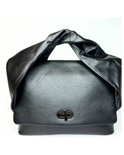 Vera Pelle черная итальянская сумка портфель формат А4 из натуральной кожи с мягкой роскошной ручкой