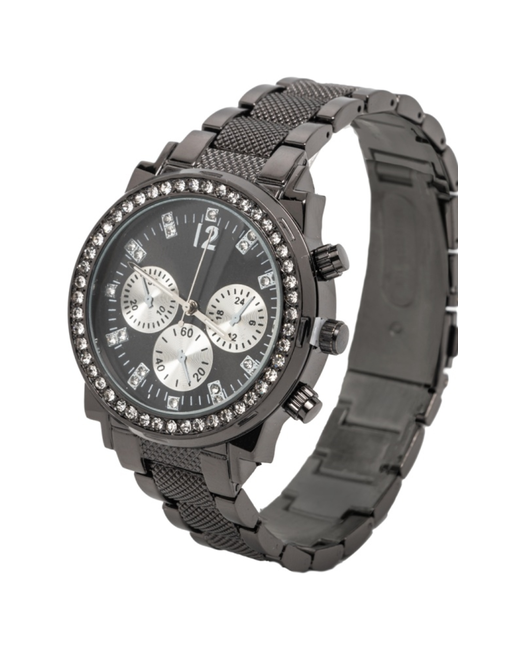Shanta Часы наручные часы со стразами для девушек серебристо-черный