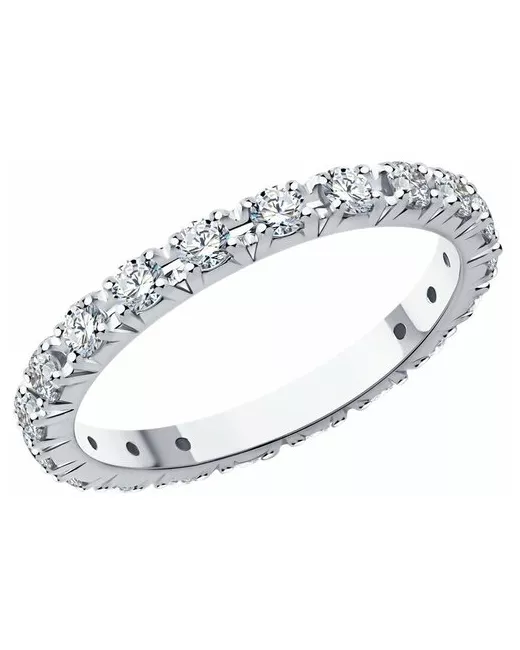 SOKOLOV Diamonds Кольцо из белого золота с бриллиантами 1012498-3 размер 17.5