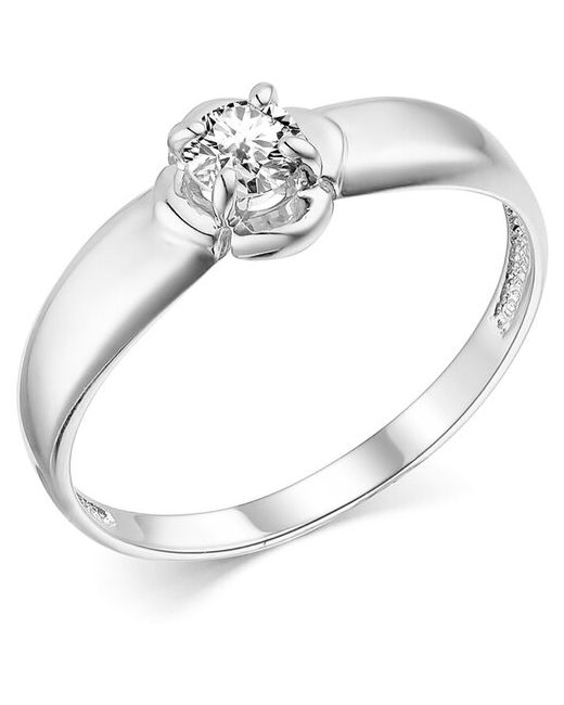 Bassco серебряное кольцо с фианитом 925/18 размер