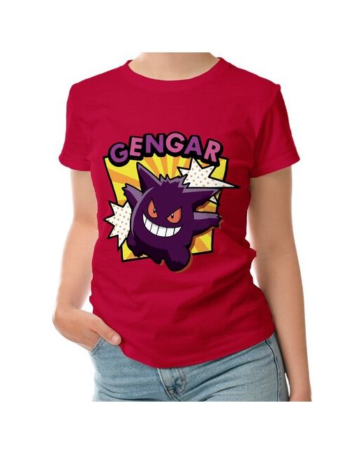 Roly футболка Gengar Pokemon anime покемон аниме Генгар M темно-