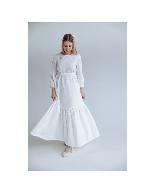 Kinclo Платье длинное в стиле бохо с ручной вышивкой L 48-50