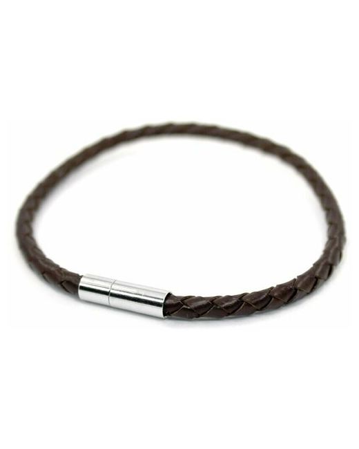 Handinsilver ( Посеребриручку ) Handinsilver Посеребриручку Браслет плетеный кожаный с магнитной застежкой длиной 17см