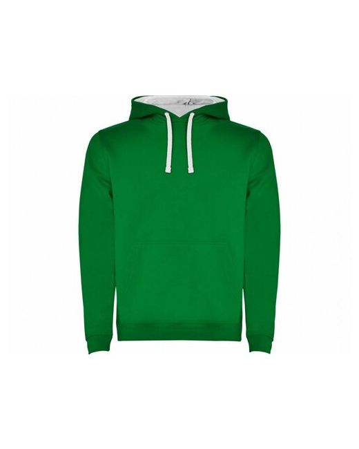 Roly Толстовка с капюшоном Urban зеленый/белый размер XL