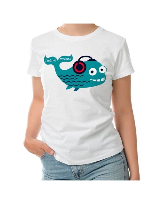 Roly футболка Кит любит музыку whale S