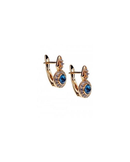 Xuping Jewelry Серьги классические с кристаллами Swarovski золотистые