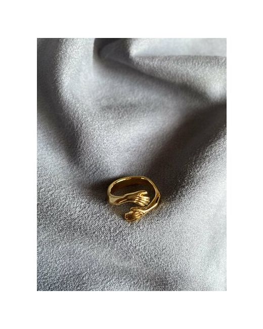 Reina Кольцо женское бижутерия под золото с регулируемым размером