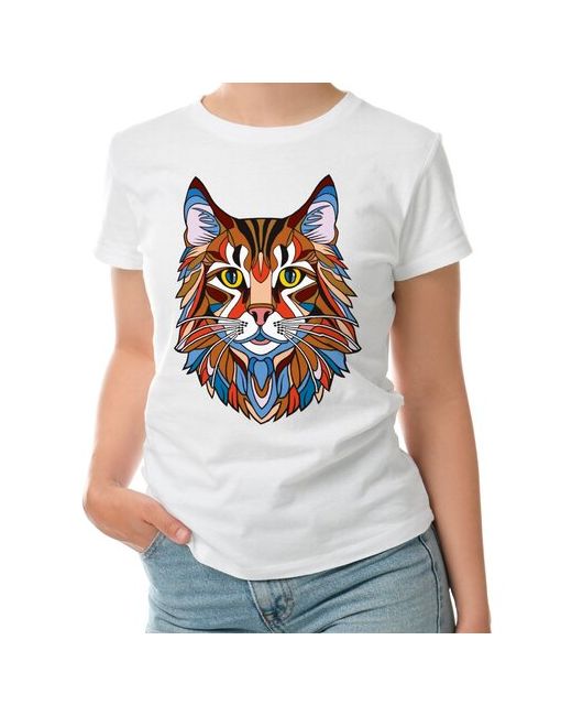Roly футболка Портрет кота в абстрактном стиле XL