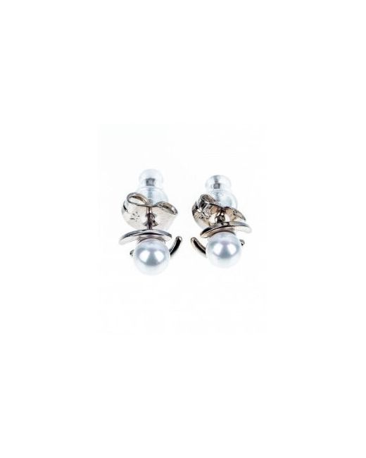 Xuping Jewelry Серьги гвоздики под серебро пусеты с жемчугом Xuping бижутеря x420232-31