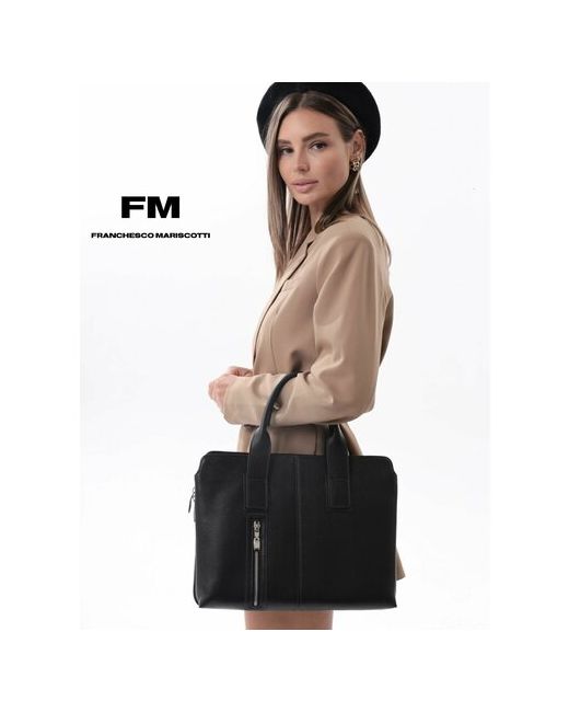Franchesco Mariscotti Кожаная сумка-портфель Katerina от для ноутбука и документов А4