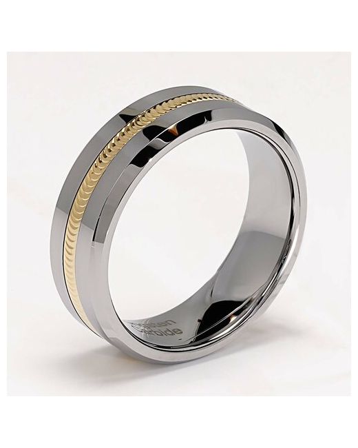 Poya вольфрамовое кольцо N-090 c фианитом