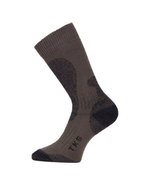 Lasting Зимние треккинговые носки TKS 689 Merino Wool с темно-коричневой вставкой размер M