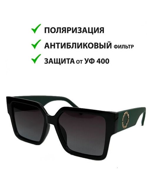 Ecosky Очки солнцезащитные с поляризацией имиджевые очки защитой от УФ400 овальная прямоугольная оправа