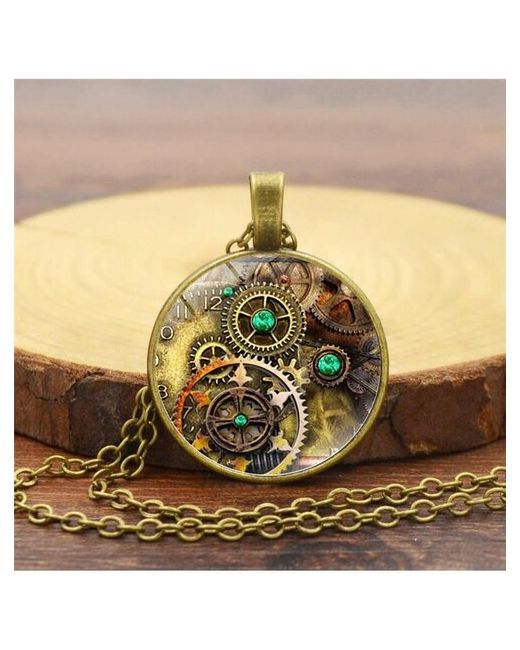Цветной Кит Подвеска старинные часы на цепочке античная бронза