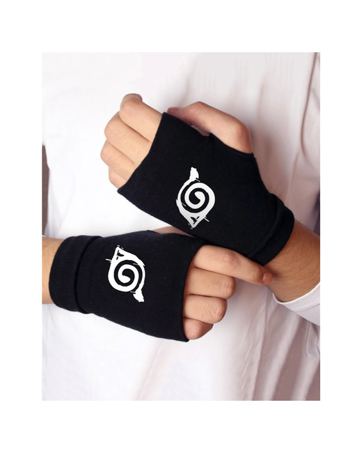 Отаку Японские перчатки из аниме Наруто без пальцев Перчатки для косплея Naruto Акацуке