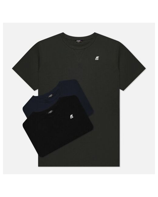 K-Way Комплект мужских футболок Edwing 3-Pack комбинированный Размер M