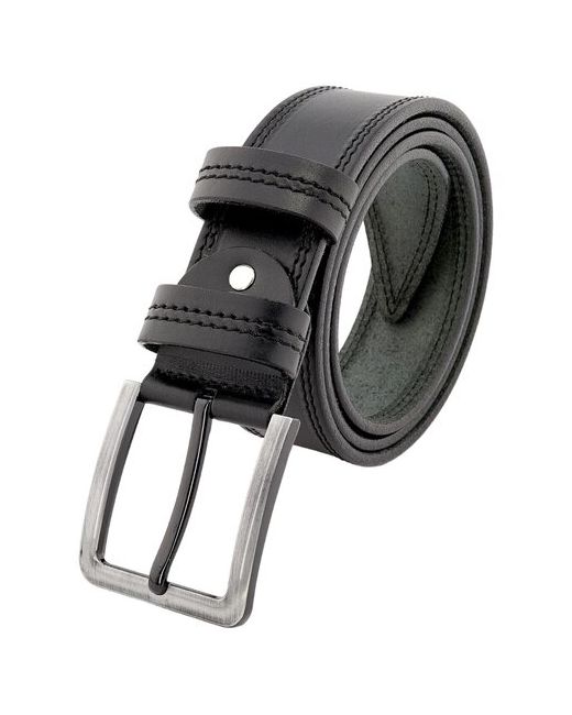 Premium Belt Ремень Belt Premium 45мм из натуральной итальянской кожи темно-синего цвета с классической пряжкой металла и длиной 130 см арт. 3820
