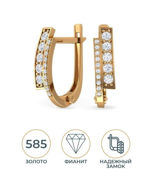 Pokrovsky Jewelry Золотые серьги 2100830-00770