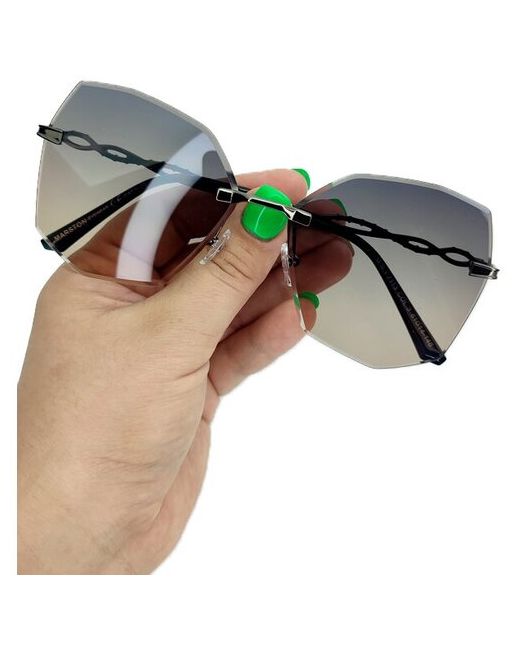 Оптик Хаус Очки солнцезащитные очки для защиты от УФ400 безободковые нестандартная форма розовый