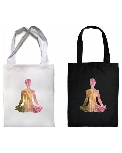 Мега Принт Шоппер парные сумки йога Yoga 2 Штуки