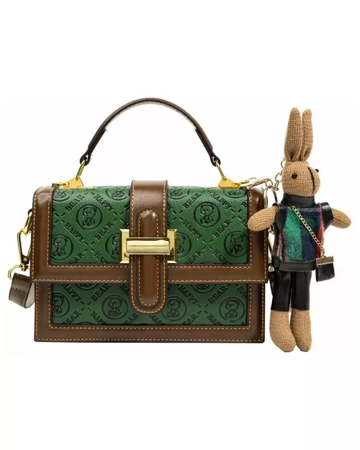 BeiBaoBao сумка через плечо Сумка кросс-боди маленькая с принтом зеленый