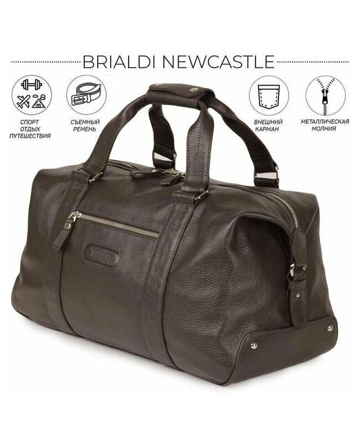 Brialdi Дорожно-спортивная сумка Newcastle Ньюкасл relief brown