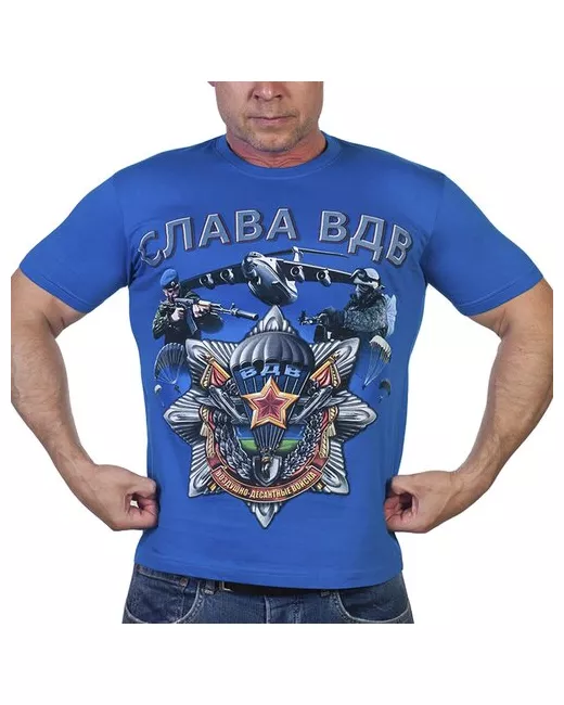 Военпро Стильная футболка с символикой ВДВ 50 L