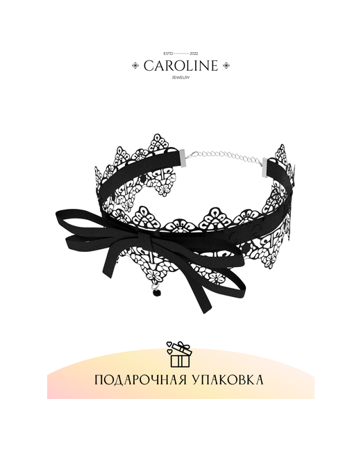 Caroline Jewelry Чокер с подвеской на шею ожерелье Бант Лолиты Аксессуары