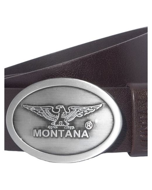 Montana Ремень кожаный 31023 Silver Black 135 135см Черный