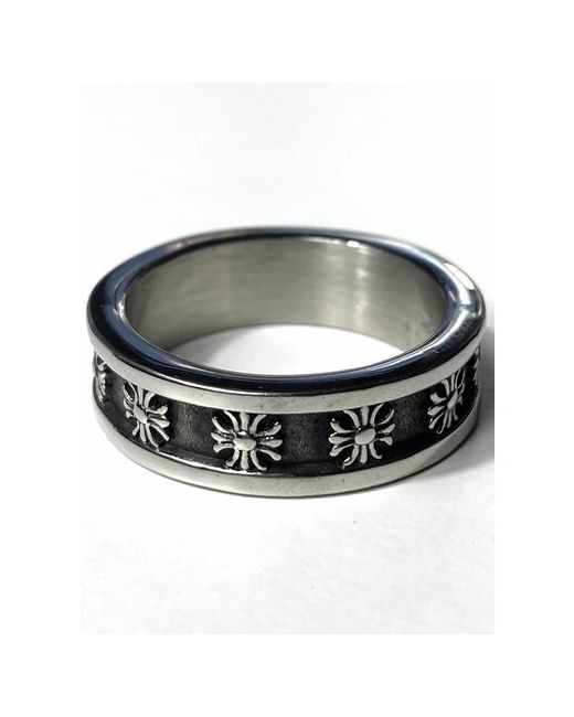 Florento кольцо с гравировкой в виде крестов